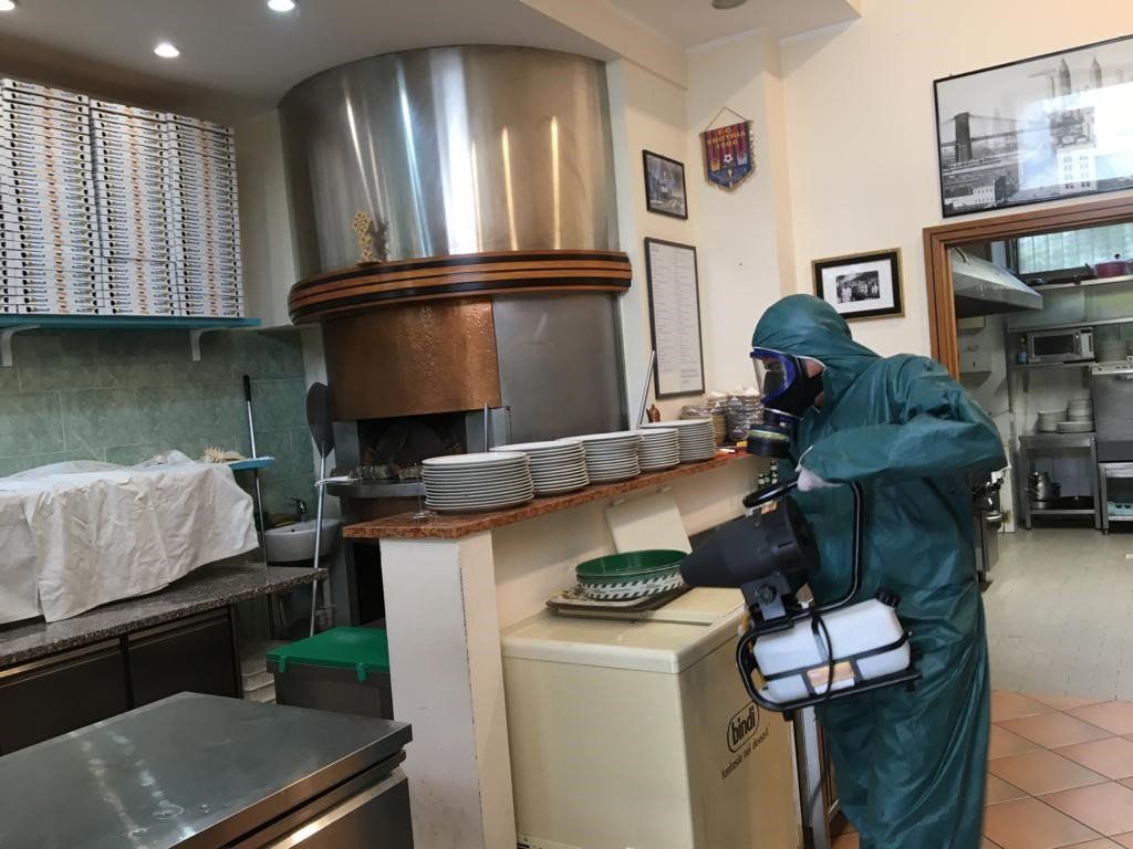 sanificazione ambientale ristorante Milano