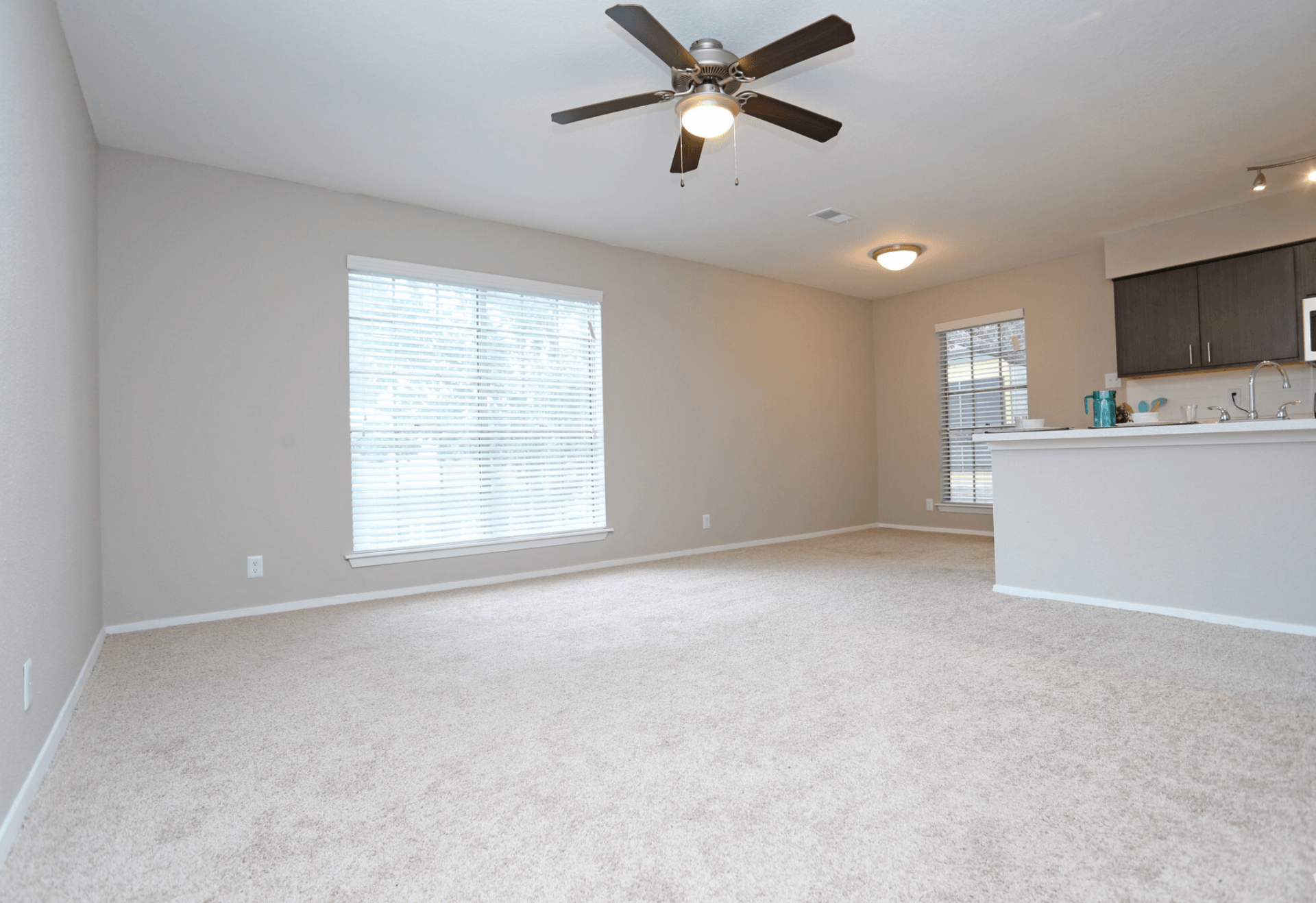 country place apartments living room and kitchen