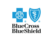 BlueCross BlueShield logo: blue cross and shield with text.