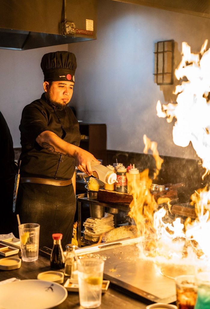 Teppanyaki Chef Cooking - Jackson, TN - Asahi Japanese Steakhouse Teppanyaki Chef Cooking - Jackson, TN - Asahi Japanese Steakhouse