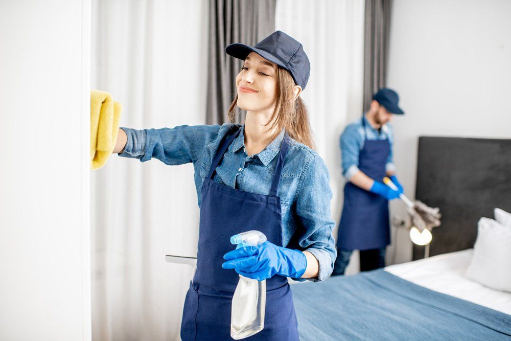 Cleaners Cleaning The Room — Kansas City, MO — Cinderella’s Helpers