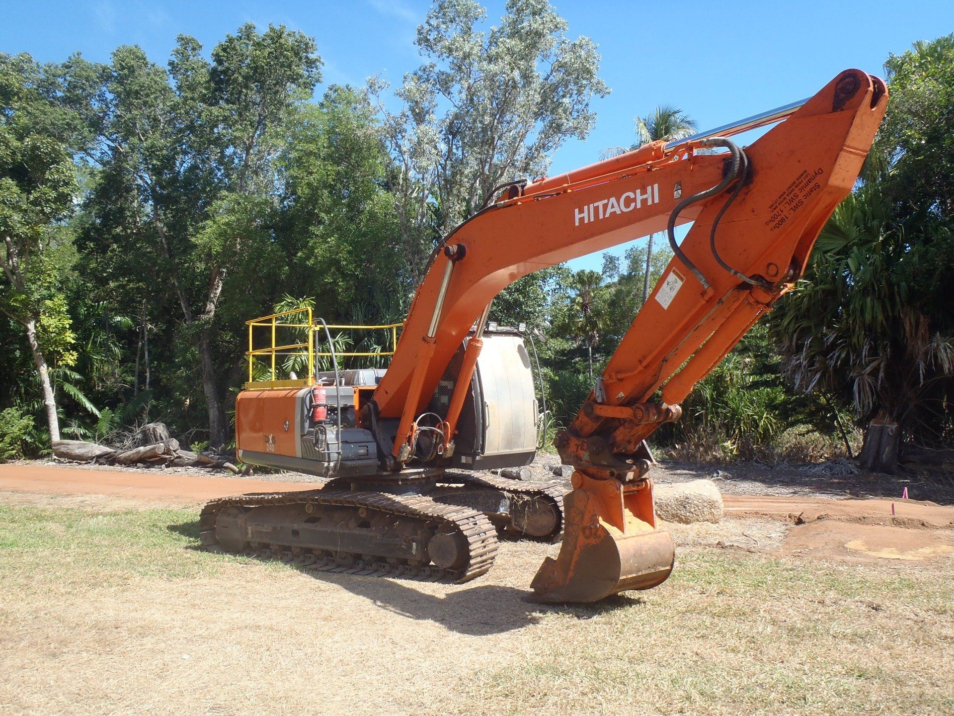 Excavator - Lavercombe Quarries