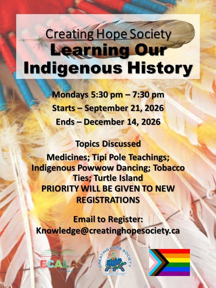 Learning Our Indigenous History Poster - April 23