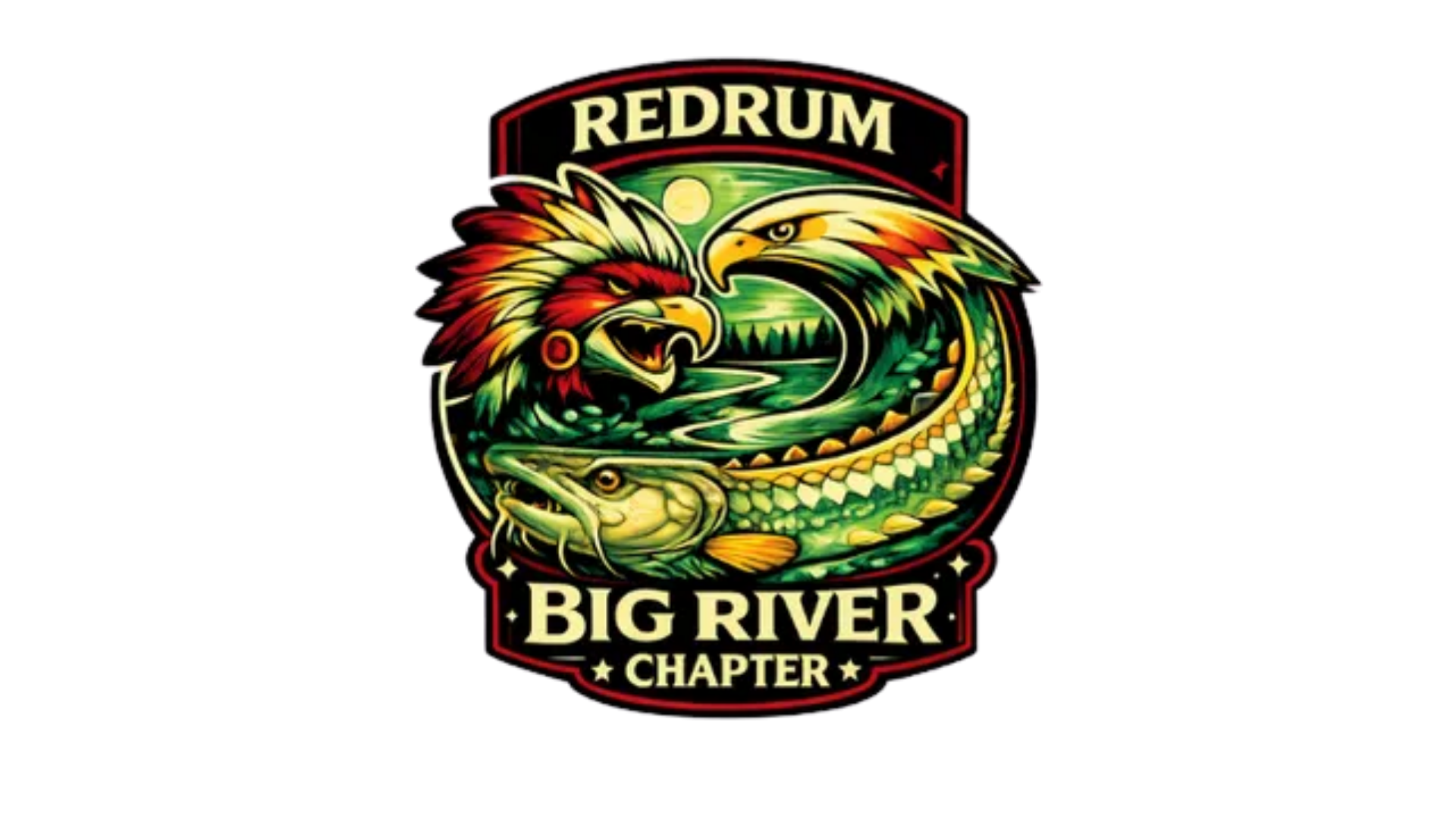 Redrum Big River Chapter MC Logo