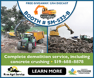 Rose Agri Service - for your complete demolition and crushing needs - Canada's Outdoor Farm Show 2025