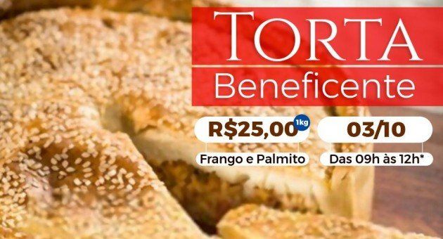 Um bolo com sementes de gergelim está sendo anunciado