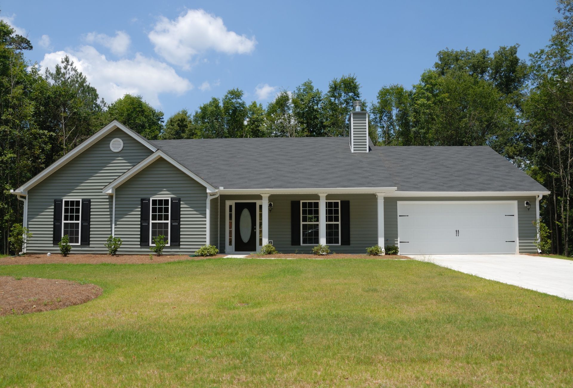 A house surrounded by trees in Georgia.
