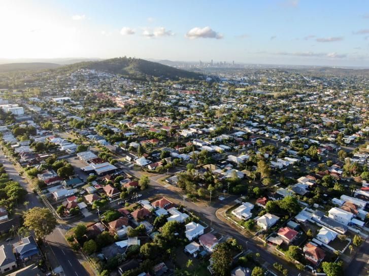 An Aerial View of a Residential Area With Lots of Houses and Trees — Bonanno's Menswear in Engadine, NSW