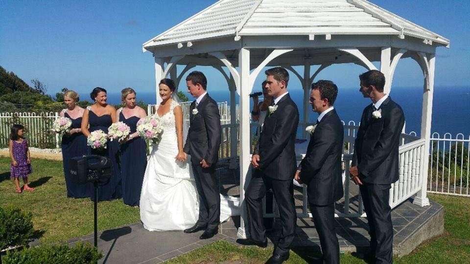 Brides and the Men in Black Suit — Bonanno's Menswear in Fairy Meadow, NSW