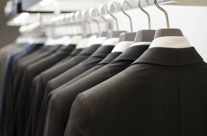 Hanging Men's Suit — Bonanno's Menswear in Fairy Meadow, NSW
