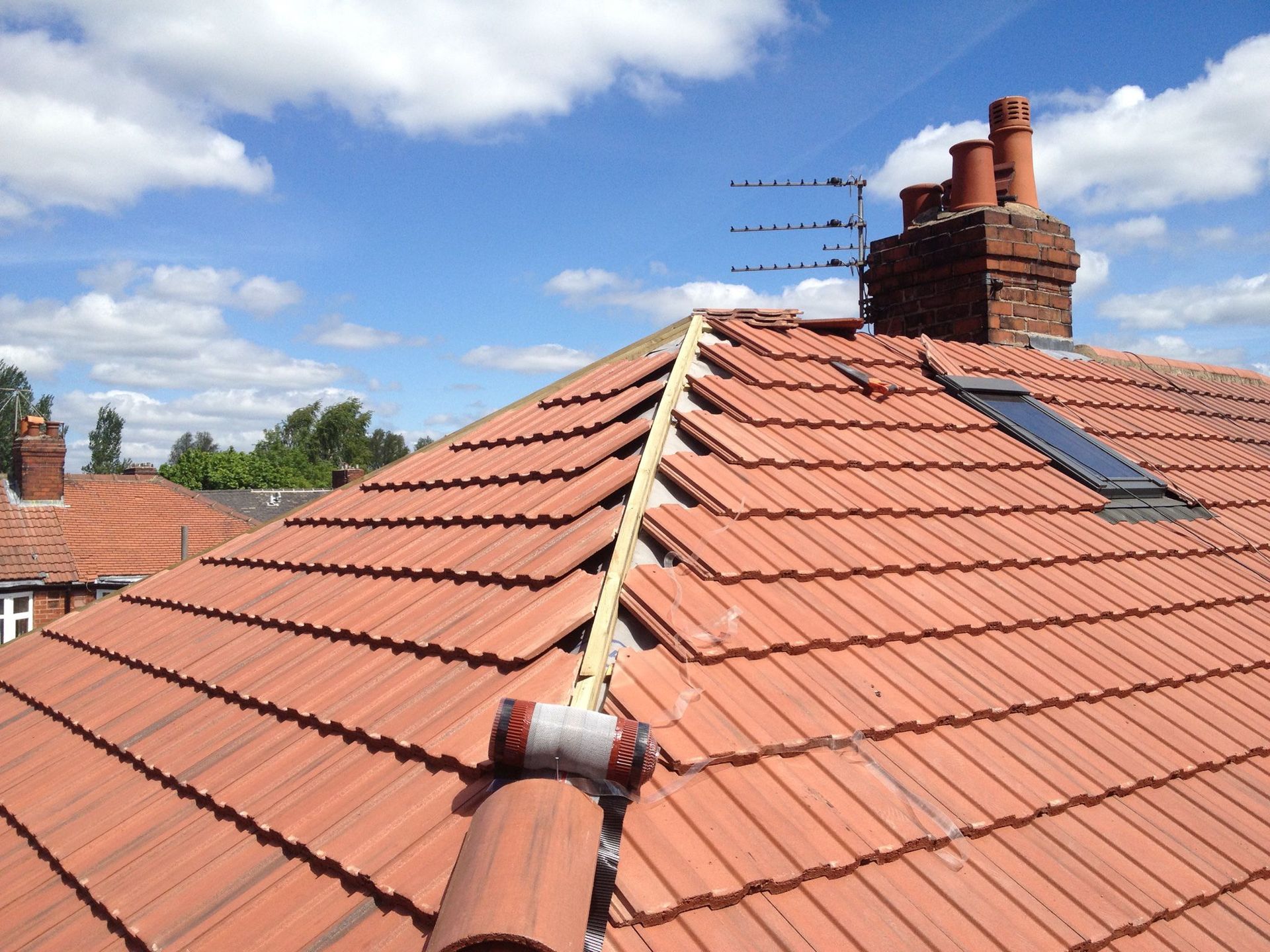 a picture of a Roof replacement carried out by Roofers Manchester