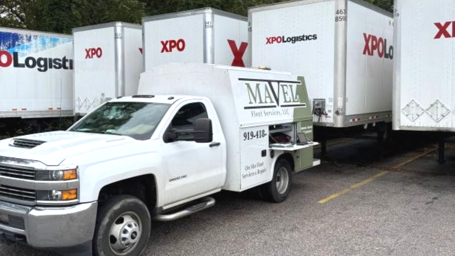 White truck with 