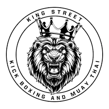 A black and white logo of a lion with a crown on its head.