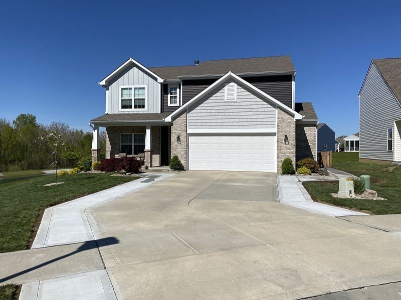 concrete driveway widening project in Murfreesboro