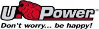 Logo di U. Power con un cervello rosso e lo slogan