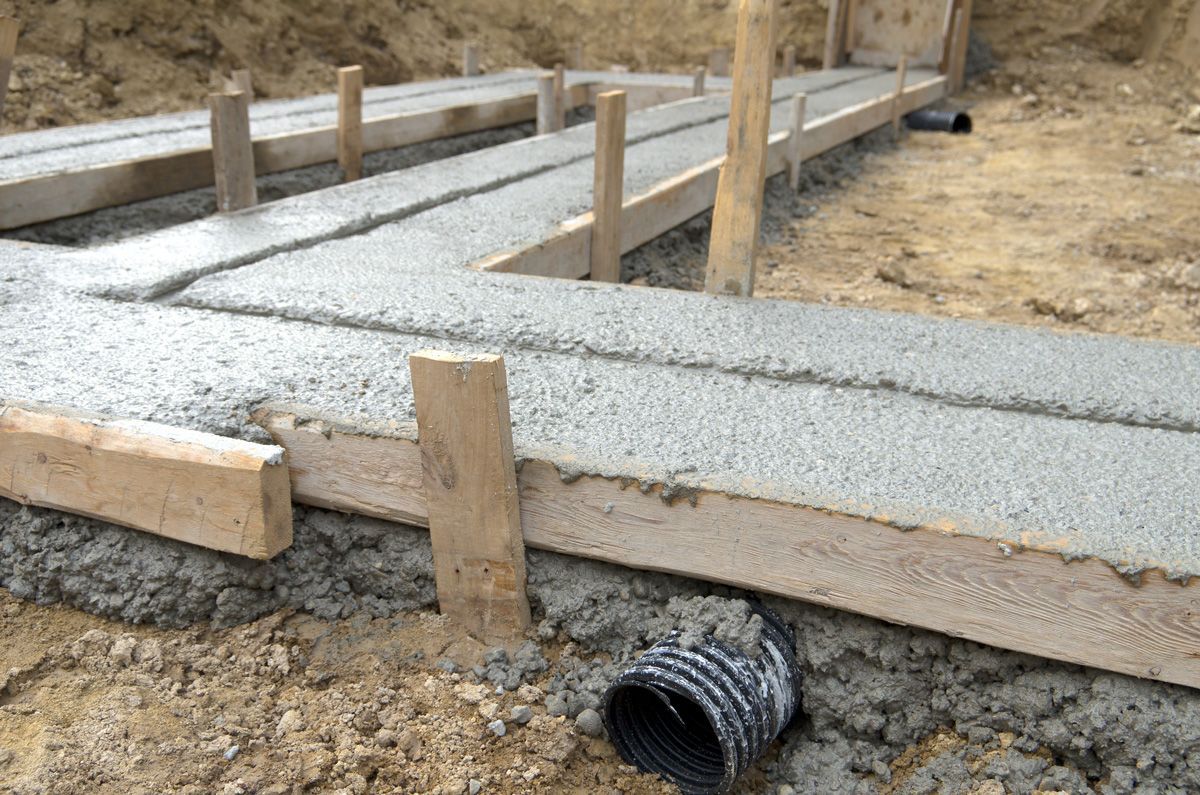 Drainage Tile Under Cement Footing — Franksville, WI — Basement Repair By MC Service, LLC