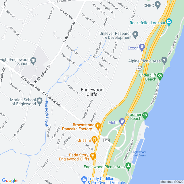 Map of business location