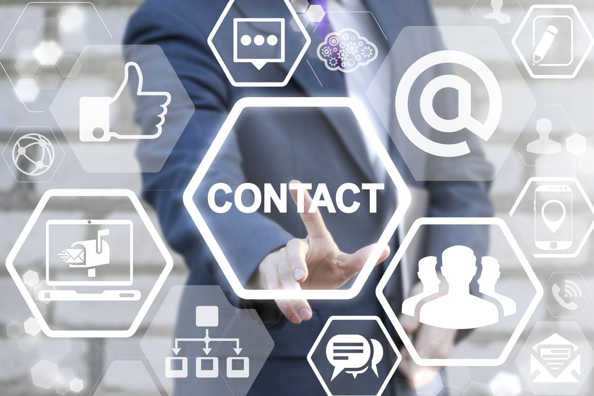contact us communication social media network