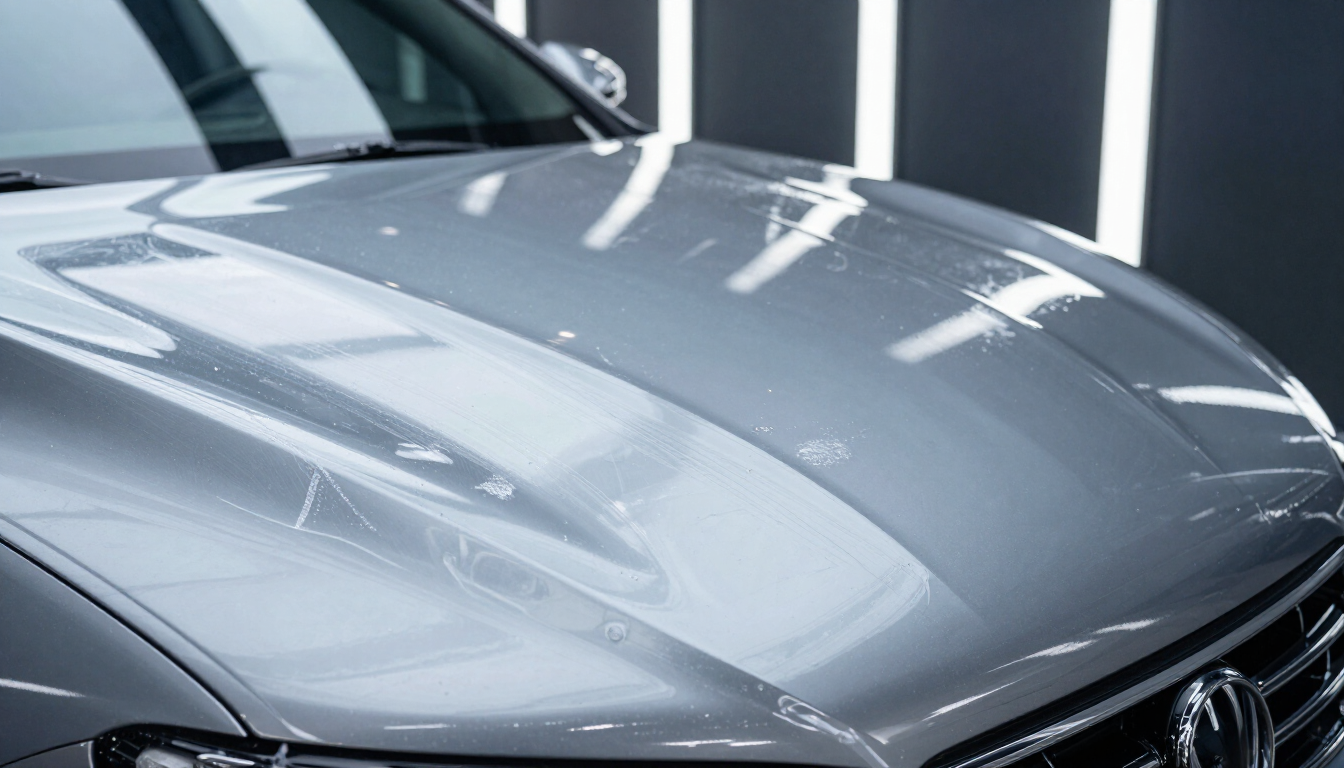 STEK PPF optically clear film on hood