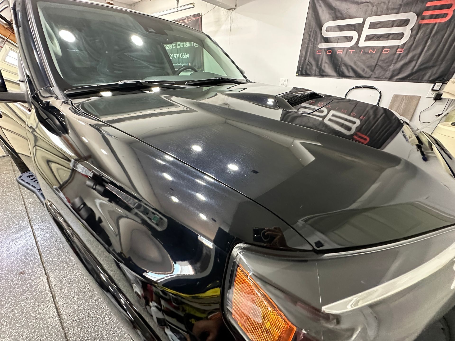 2022 Toyota 4runner coupe 2 step paint correction and 3 year ceramic coating before picture