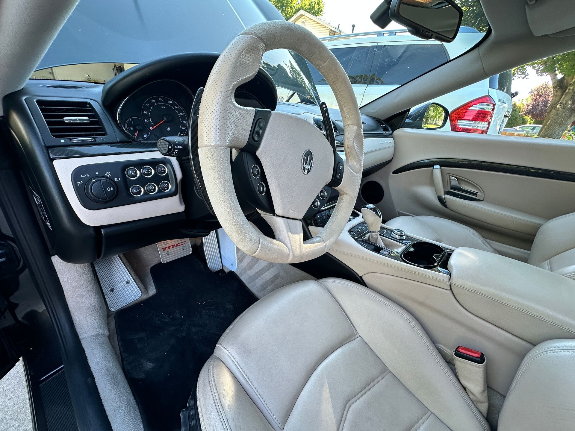 Before: Dirty SUV interior