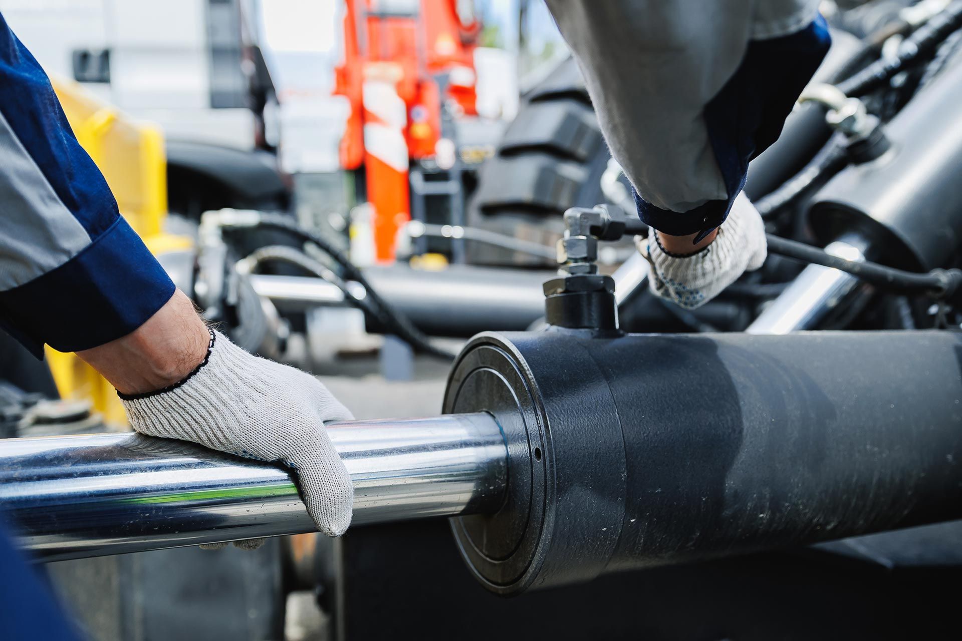 Worker mechanic check pipe system. Worker mechanic check pipe system.