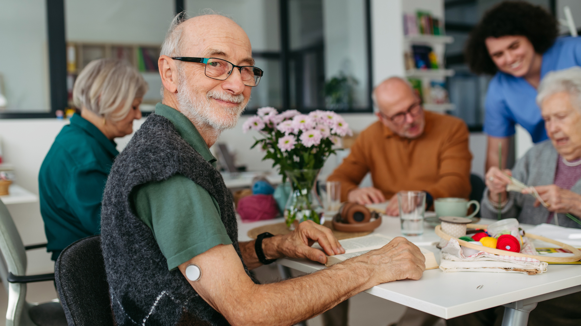 nutritional meal plans in adult day center dining room