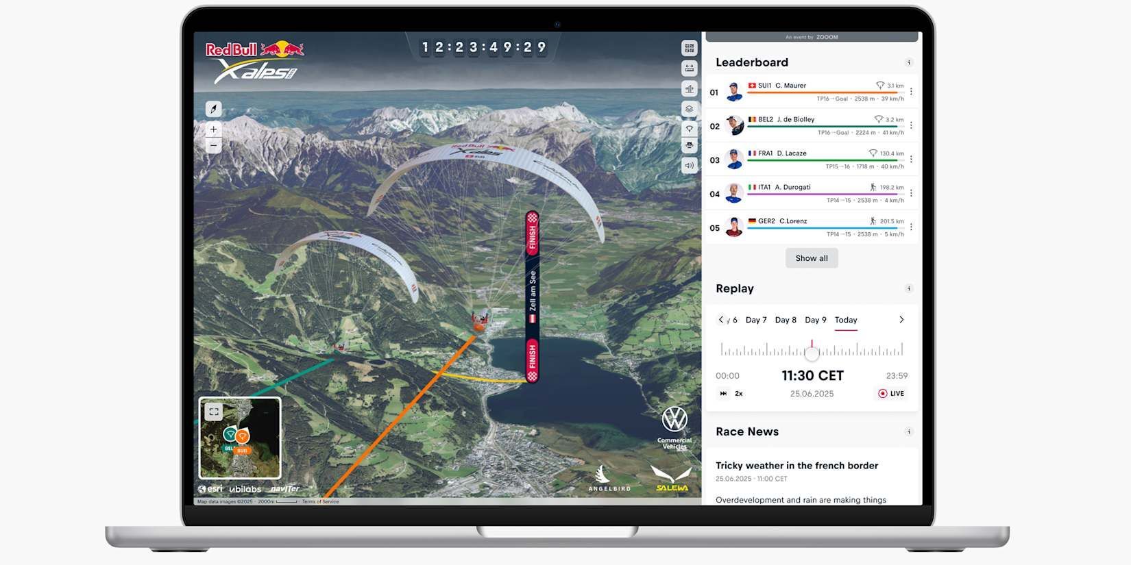 Red Bull X-Alps er verdens hårdeste eventyr-race – og i år blev det fulgt i 3D realtid med ArcGIS-te