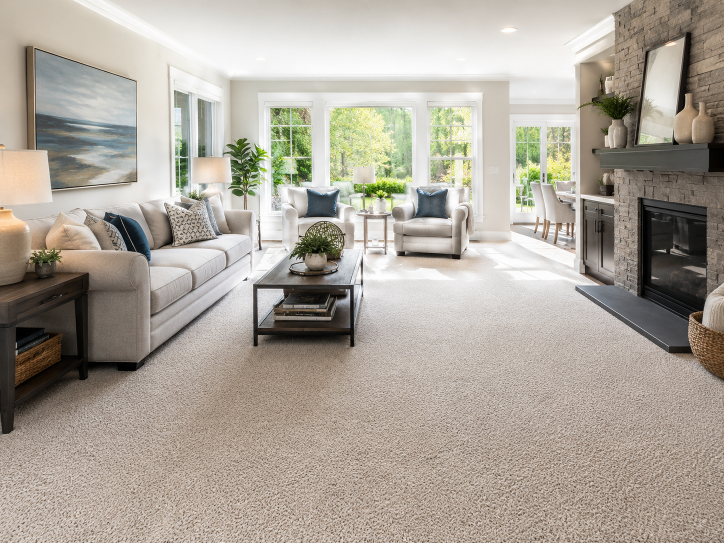 Dry Carpet Cleaning in a Bethesda MD home