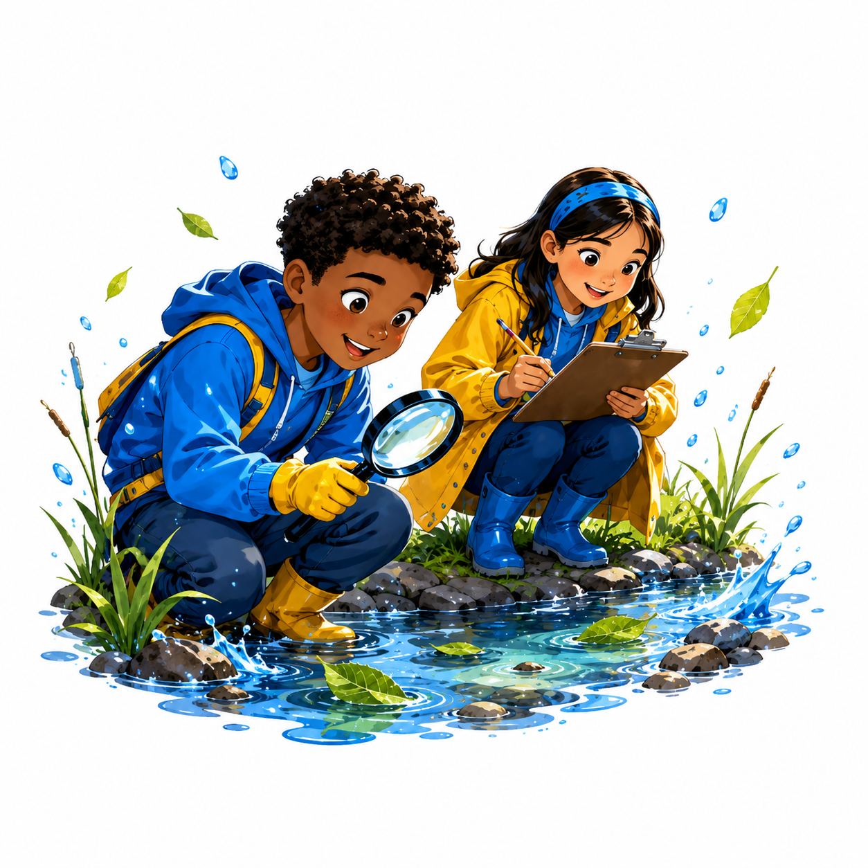 Stormwater Defenders comic-style mission artwork