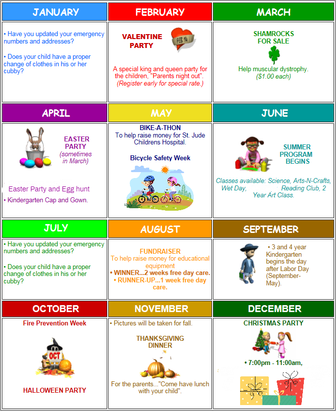 KiddieParkCalendar KiddieParkCalendar