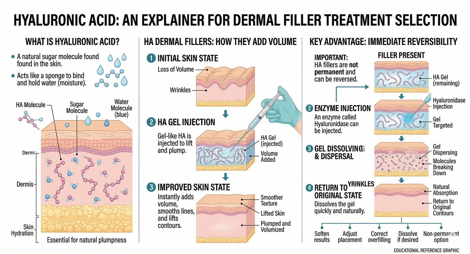 infographic explaining how anti-wrinkle botox injections work