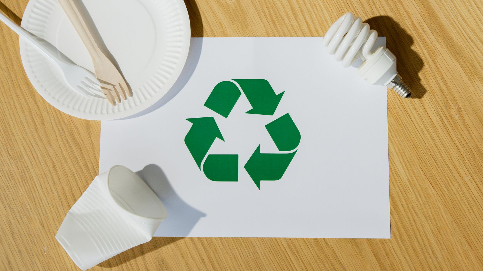 Recycling sign