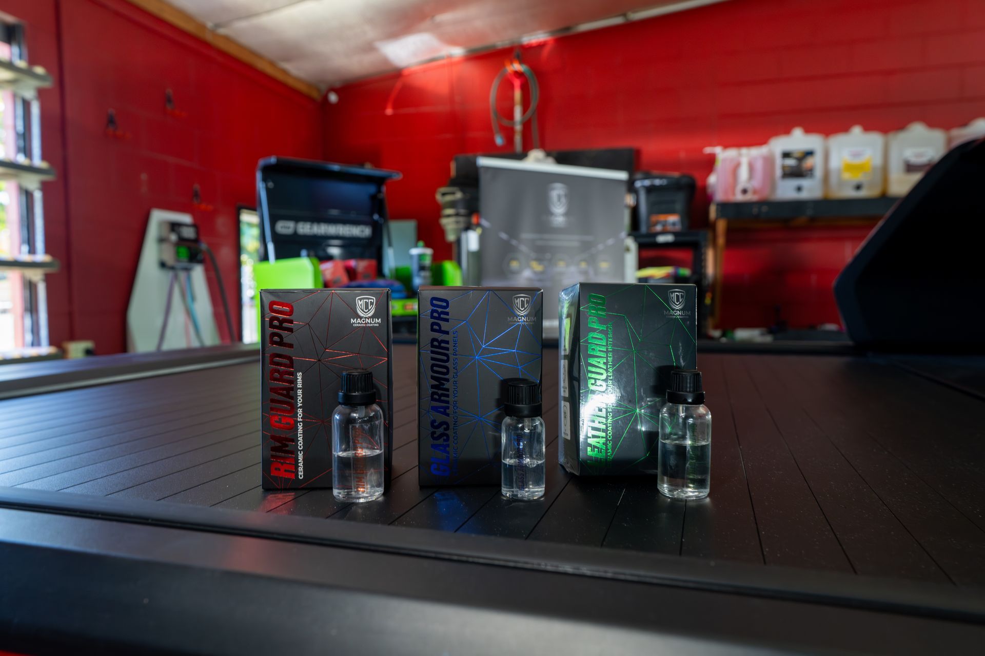 Ceramic Coating Products Bottle and Boxes — Mobile Club Cars Cairns in Earlville, QLD