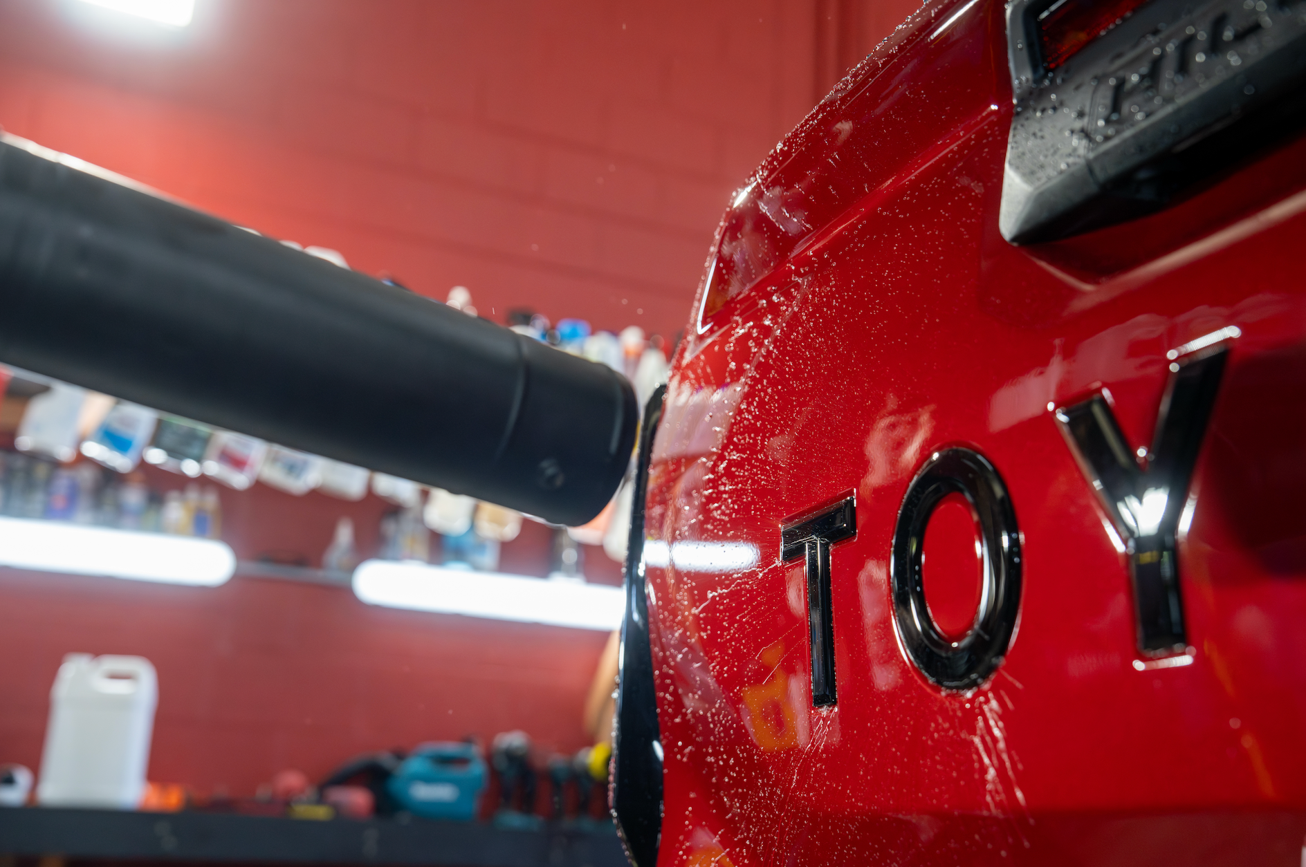 Red Car Vehicle Is Having a Repaint — Mobile Club Cars Cairns in Earlville, QLD