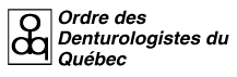 Un logo noir et blanc pour l'ordre des denturologistes du québec