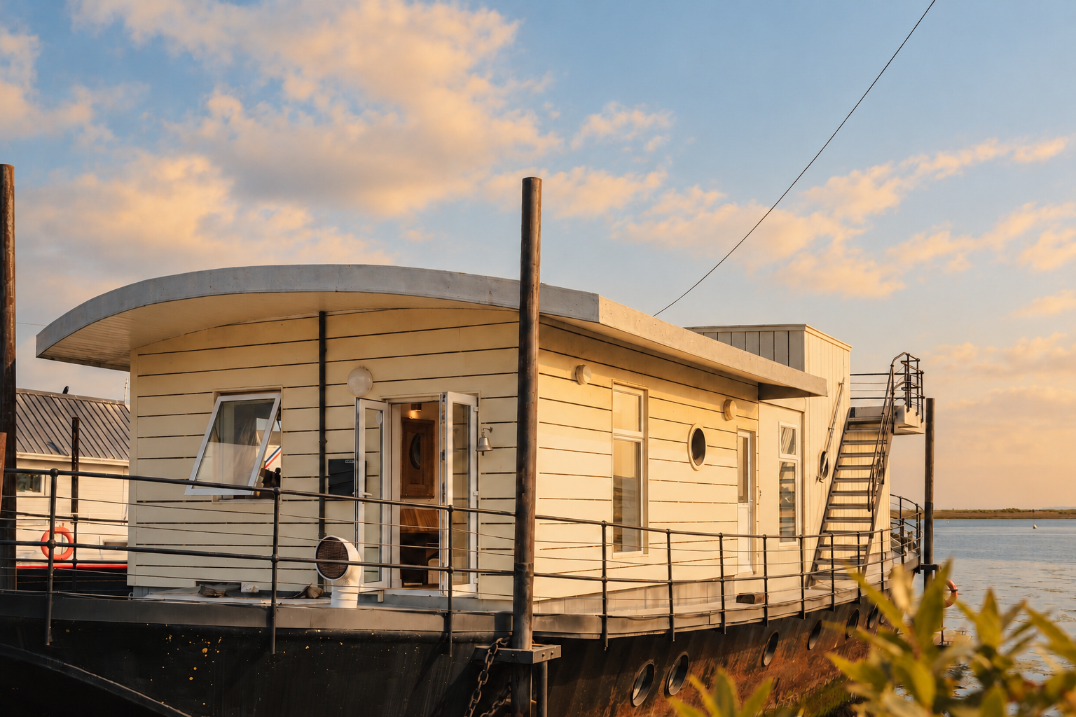 Sturdy Houseboat holiday on the harbour