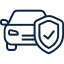 Two cars with a shield and checkmark icon, suggesting vehicle protection or insurance