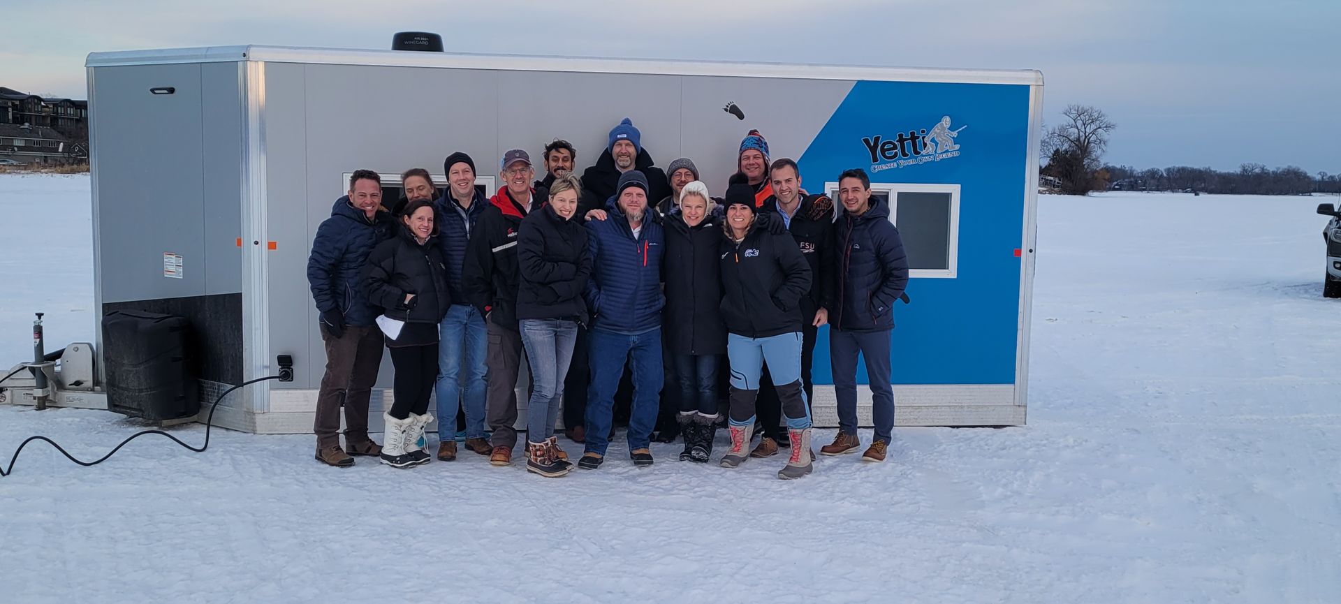 corporate ice fishing event near Twin Cities, MN