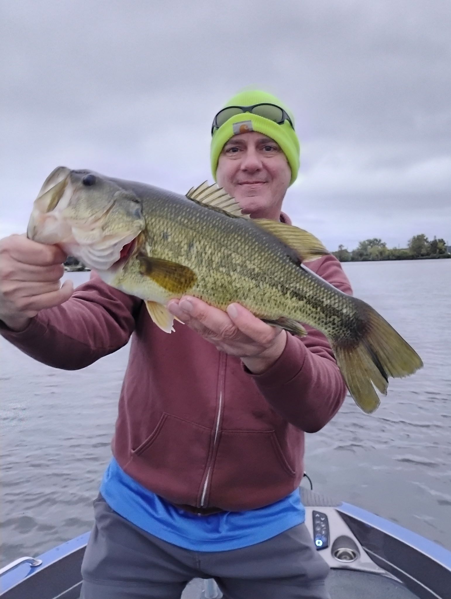 big largemouth bass on Lake Minnetonka