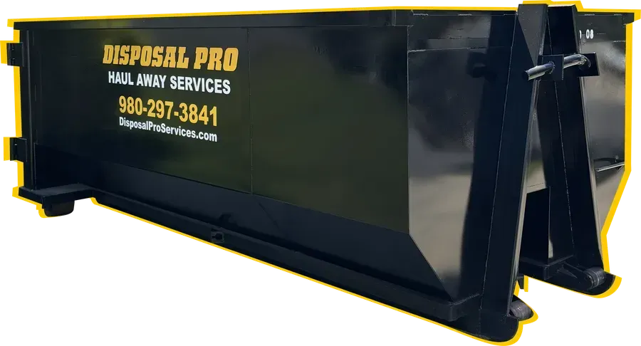 Disposal Pro dumpster ready for delivery in the Lake Norman area