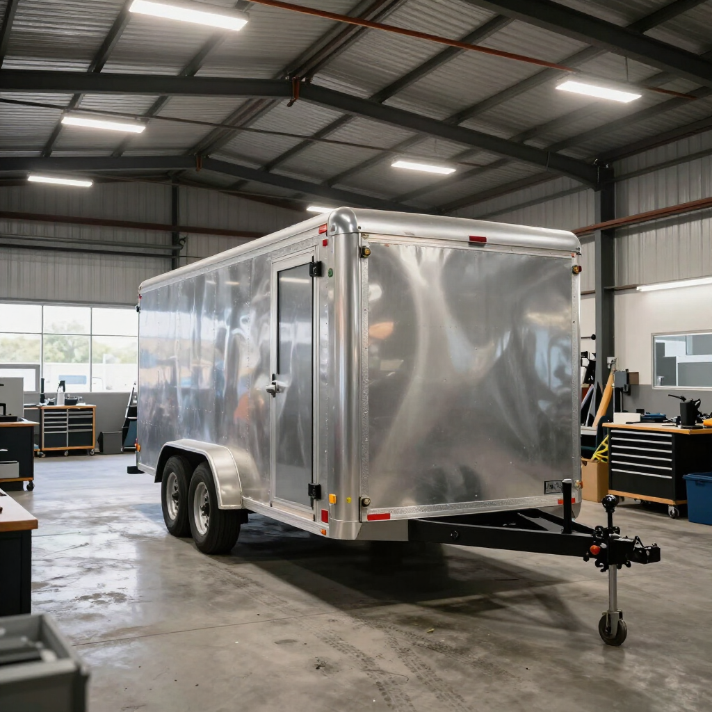 Trailer homologado en taller de fabricación
