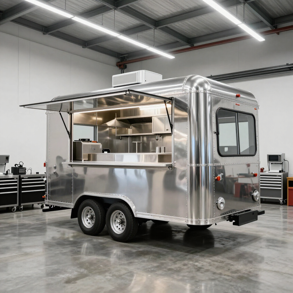 Food truck en proceso de fabricación