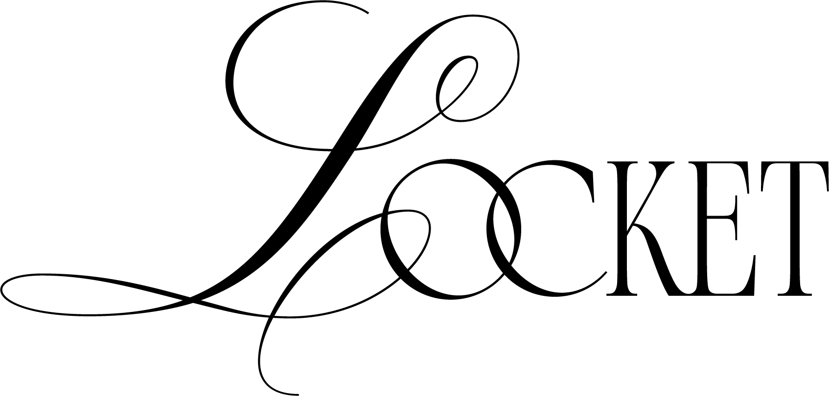 Stylized black cursive logo reading “Locket” on a white background