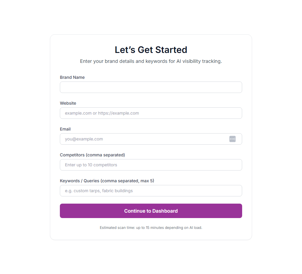Form to start, 