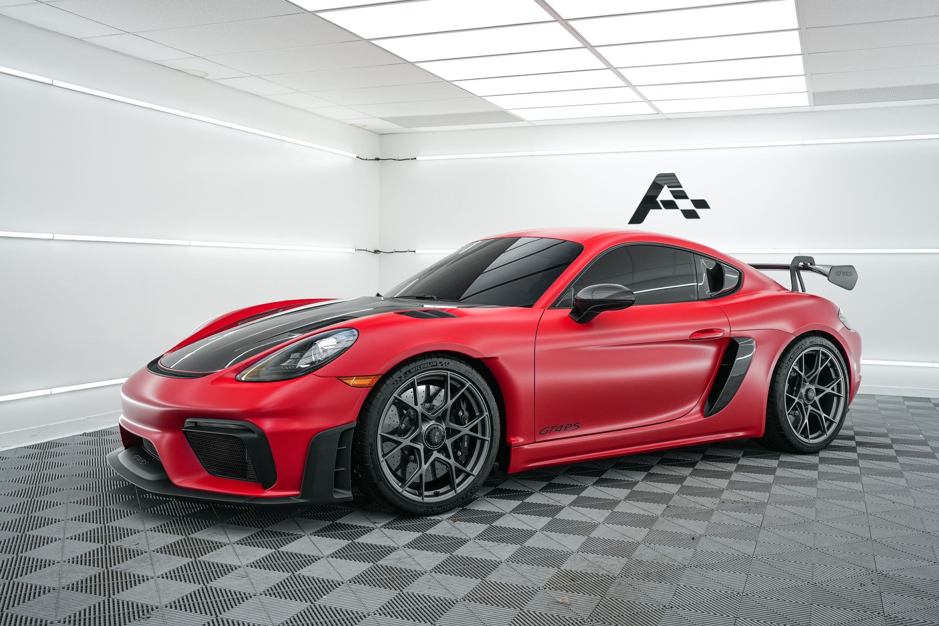 Porsche installation of clear bra