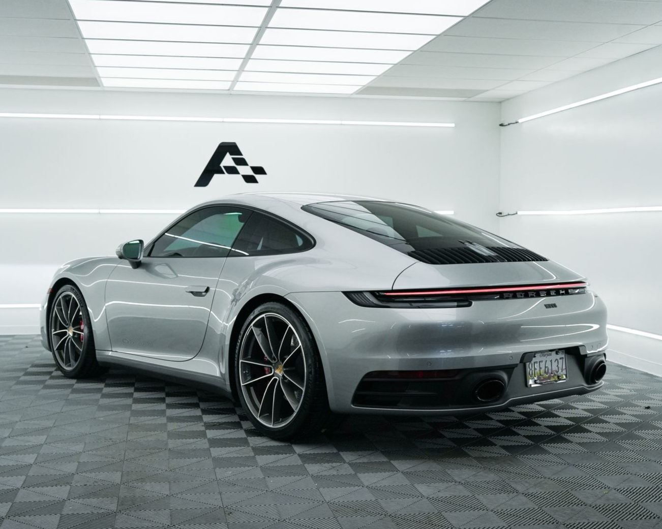Porsche installation of clear bra