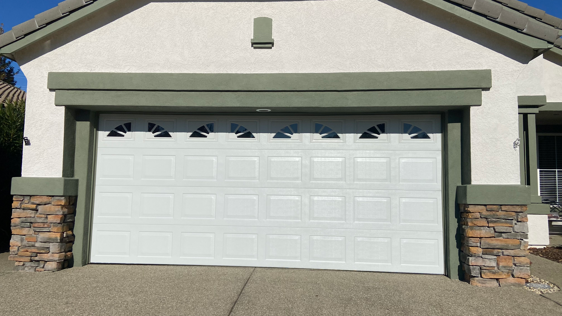 Outside of garage door