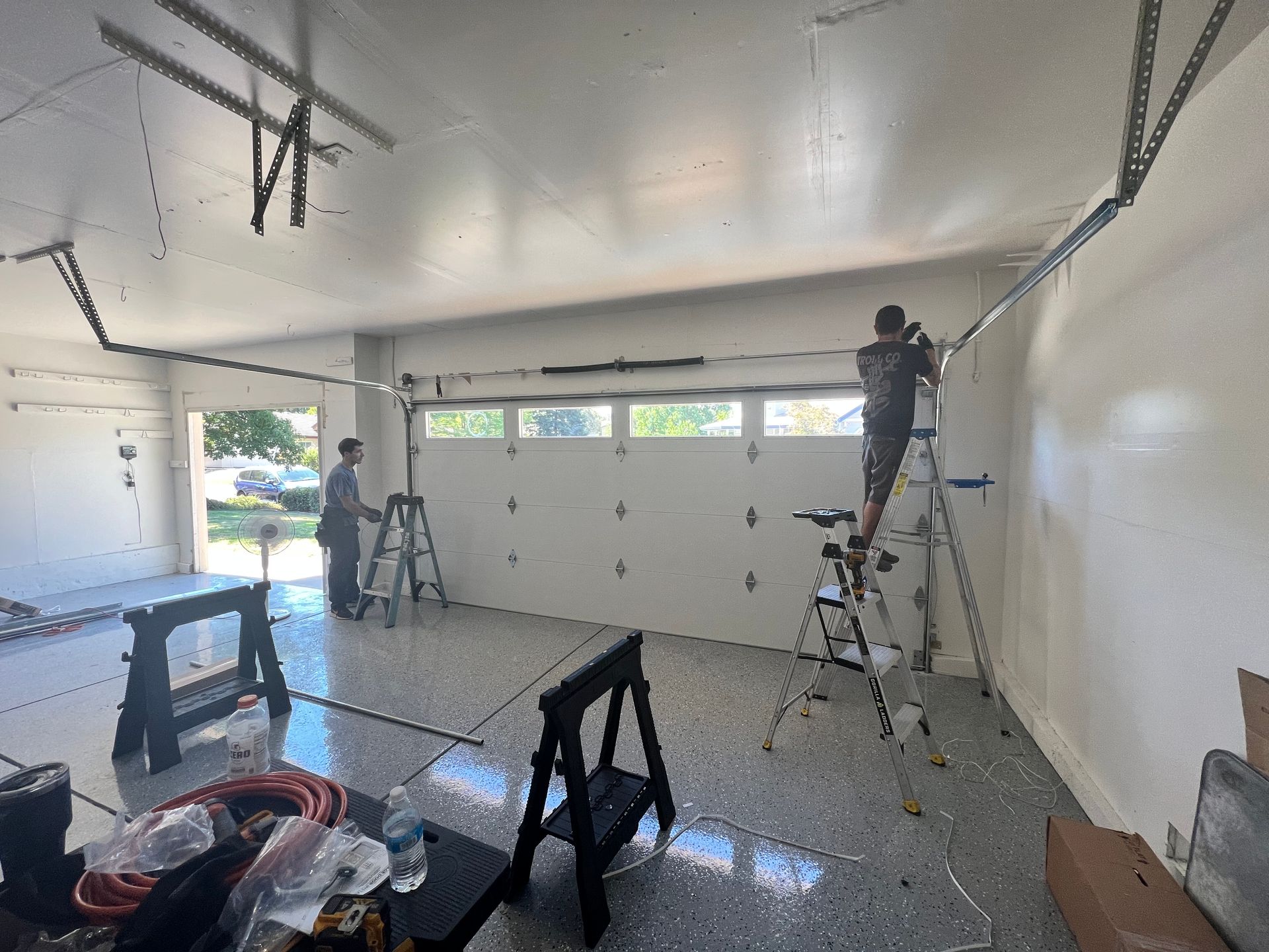 Before and After Garage Door Repair
