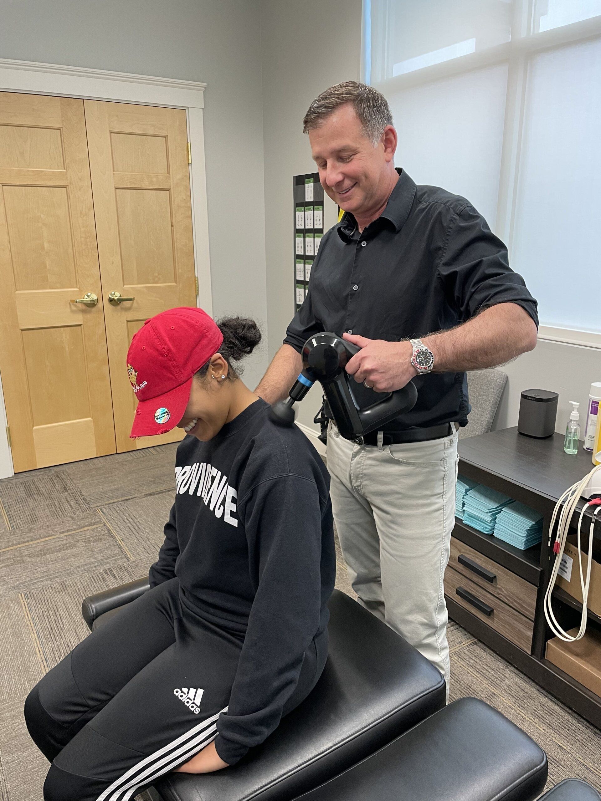 Dr Estner Checking on neck pain related patient